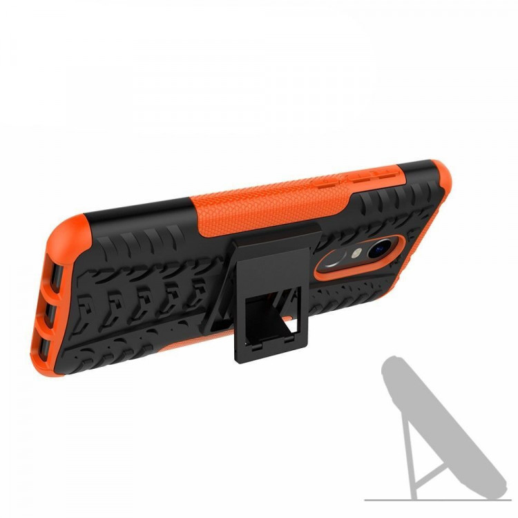 Чехол Hybrid Armor для Xiaomi Redmi 5 Plus (черный + оранжевый)