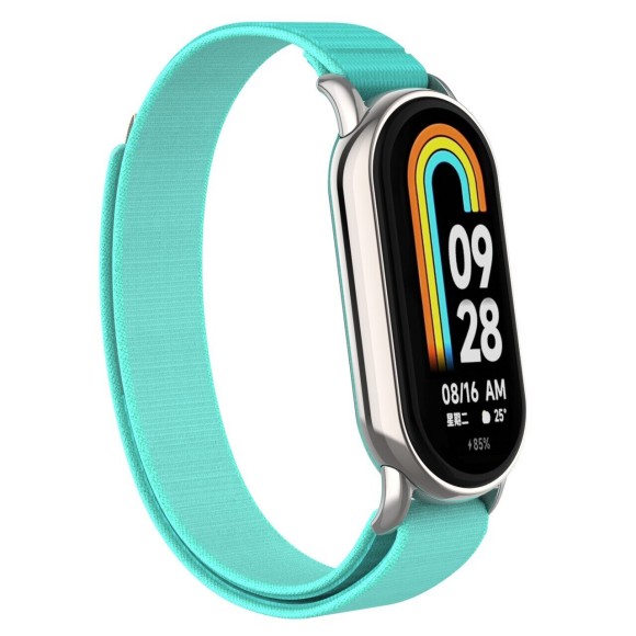 Ремешок с нейлоновой петлей для Xiaomi Mi Smart Band 8, Xiaomi Mi Band 8 (голубой) Ремешок с нейлоновой петлей для Xiaomi Mi Smart Band 8, Xiaomi Mi Band 8 (голубой)