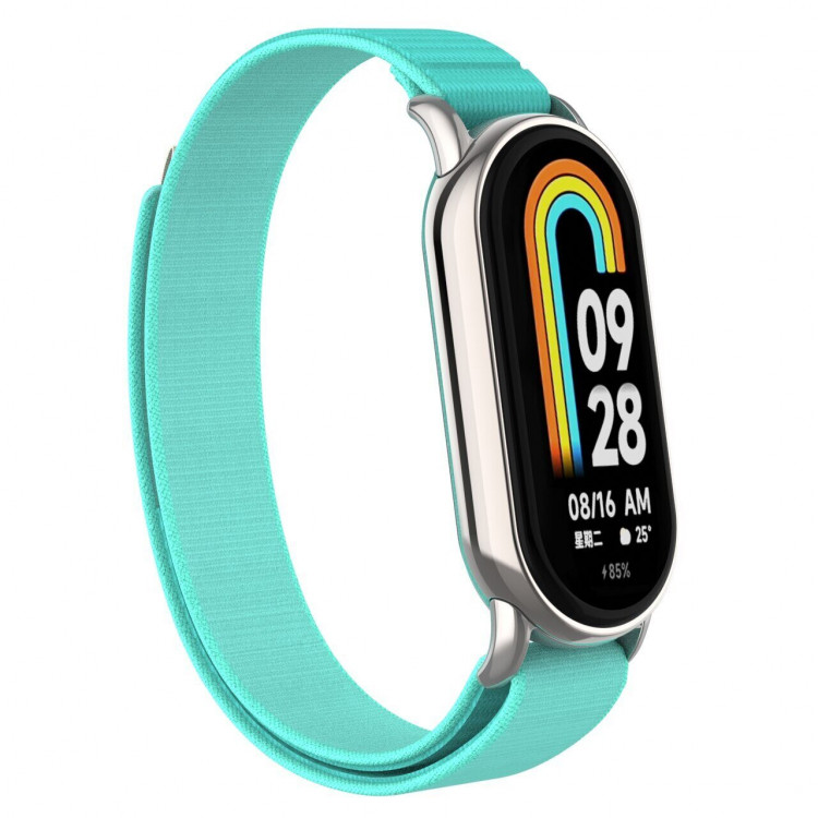 Ремешок с нейлоновой петлей для Xiaomi Mi Smart Band 8, Xiaomi Mi Band 8 (голубой)