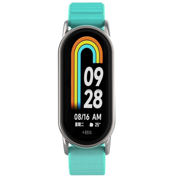 Ремешок с нейлоновой петлей для Xiaomi Mi Smart Band 8, Xiaomi Mi Band 8 (голубой) Ремешок с нейлоновой петлей для Xiaomi Mi Smart Band 8, Xiaomi Mi Band 8 (голубой)