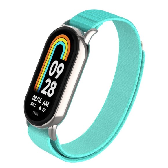 Ремешок с нейлоновой петлей для Xiaomi Mi Smart Band 8, Xiaomi Mi Band 8 (голубой) Ремешок с нейлоновой петлей для Xiaomi Mi Smart Band 8, Xiaomi Mi Band 8 (голубой)