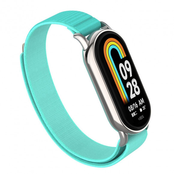 Ремешок с нейлоновой петлей для Xiaomi Mi Smart Band 8, Xiaomi Mi Band 8 (голубой) Ремешок с нейлоновой петлей для Xiaomi Mi Smart Band 8, Xiaomi Mi Band 8 (голубой)