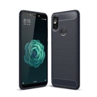Чехол-накладка Carbon Fibre для Xiaomi Mi 6X / Xiaomi Mi A2 (темно-синий) Чехол-накладка Carbon Fibre для Xiaomi Mi 6X / Xiaomi Mi A2 (темно-синий)