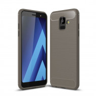 Чехол-накладка Carbon Fibre для Samsung Galaxy A6 (серый) Чехол-накладка Carbon Fibre для Samsung Galaxy A6 (серый)