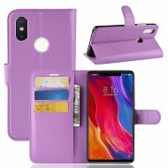 Чехол с визитницей для Xiaomi Mi 8 SE (фиолетовый) Чехол с визитницей для Xiaomi Mi 8 SE (фиолетовый)