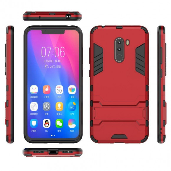 Чехол Duty Armor для Xiaomi Pocophone F1 / Poco F1 (красный) Чехол Duty Armor для Xiaomi Pocophone F1 / Poco F1 (красный)