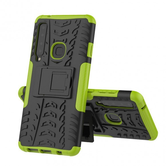 Чехол Hybrid Armor для Samsung Galaxy A9 (2018) (черный + зеленый) Чехол Hybrid Armor для Samsung Galaxy A9 (2018) (черный + зеленый)