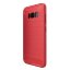 Чехол-накладка Carbon Fibre для Samsung Galaxy S8+ (красный)