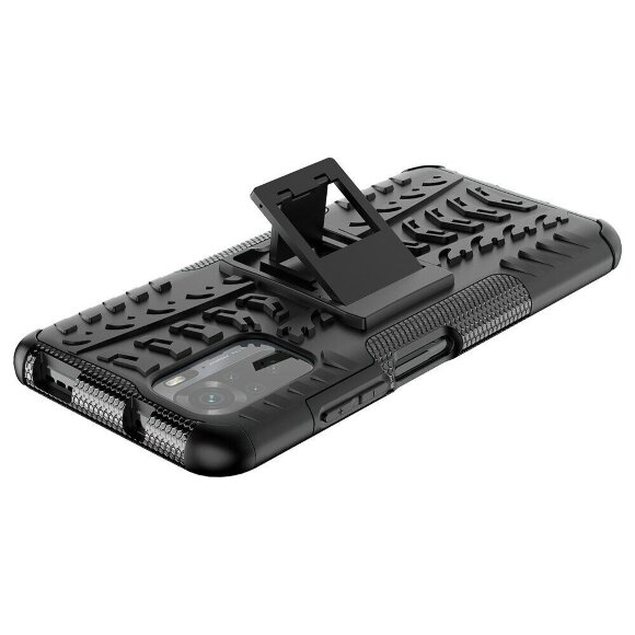 Чехол Hybrid Armor для Xiaomi Redmi Note 10 / Redmi Note 10S / Poco M5S (черный)