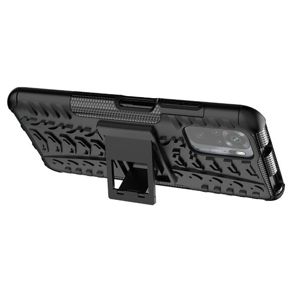 Чехол Hybrid Armor для Xiaomi Redmi Note 10 / Redmi Note 10S / Poco M5S (черный)