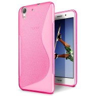 Нескользящий чехол для Huawei Y6 II (малиновый) Нескользящий чехол для Huawei Y6 II (малиновый)