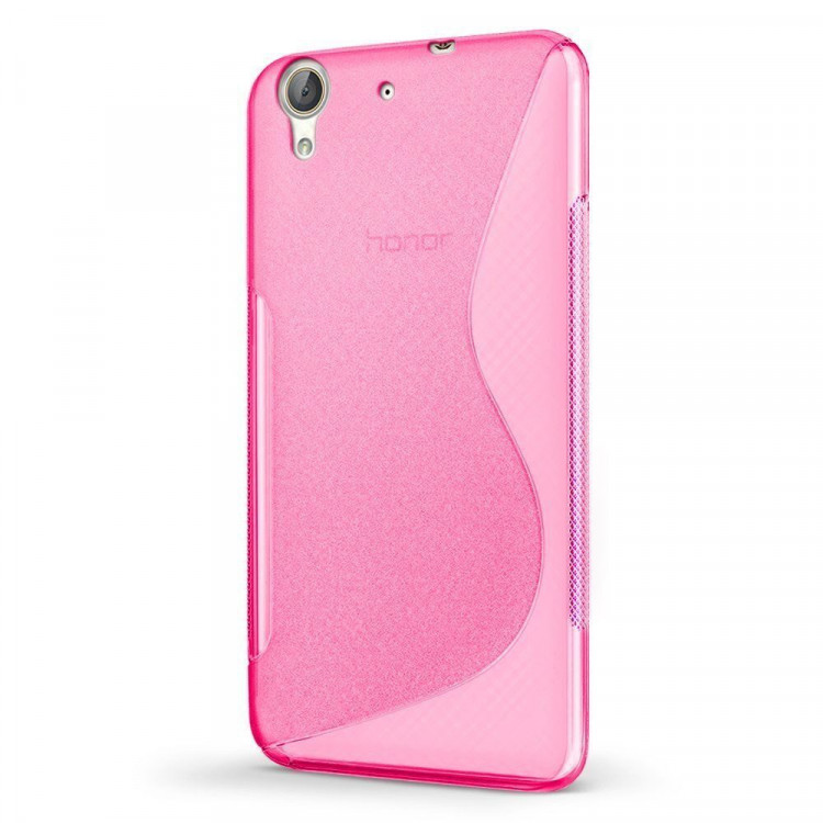 Нескользящий чехол для Huawei Y6 II (малиновый)