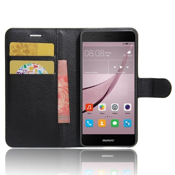 Чехол с визитницей для Huawei Nova (черный)
