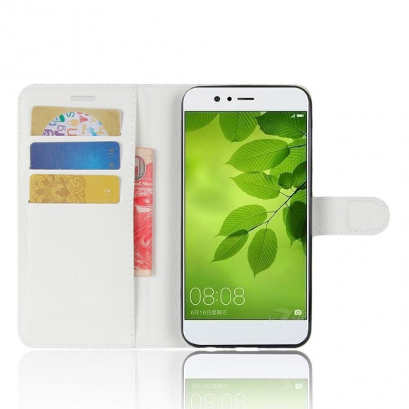 Чехол с визитницей для Huawei Nova 2 (белый) Чехол с визитницей для Huawei Nova 2 (белый)