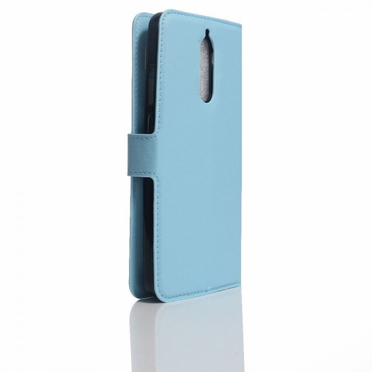 Чехол с визитницей для Huawei Mate 9 Pro (голубой)