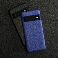 Кожаный чехол Cowhide для Google Pixel 6a (черный)