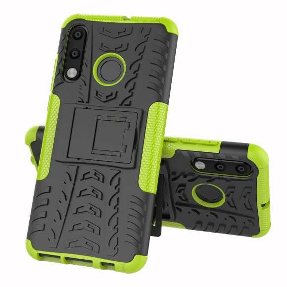 Чехол Hybrid Armor для Huawei P30 Lite / Huawei nova 4e / Honor 20S (MAR-LX1H) (черный + зеленый) Чехол Hybrid Armor для Huawei P30 Lite / Huawei nova 4e / Honor 20S (MAR-LX1H) (черный + зеленый)