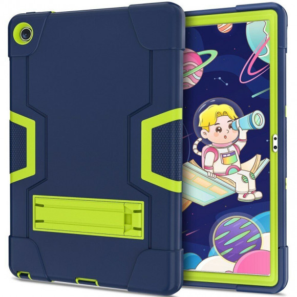 Гибридный TPU чехол для Lenovo Tab M10 Plus (Gen 3) / Lenovo Xiaoxin Pad 2022 (темно-синий + зеленый) Гибридный TPU чехол для Lenovo Tab M10 Plus (Gen 3) / Lenovo Xiaoxin Pad 2022 (темно-синий + зеленый)