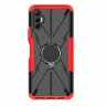 Чехол Armor Shockproof Ring Holder для Tecno Spark 8P (черный + красный)