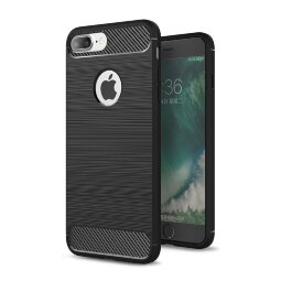 Чехол - накладка Carbon Fibre для iPhone 7 Plus / iPhone 8 Plus (черный)