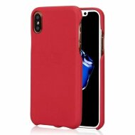 Кожаная накладка LENUO для iPhone X / ХS (красный) Кожаная накладка LENUO для iPhone X / ХS (красный)