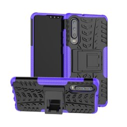 Чехол Hybrid Armor для Huawei P30 (черный + фиолетовый)