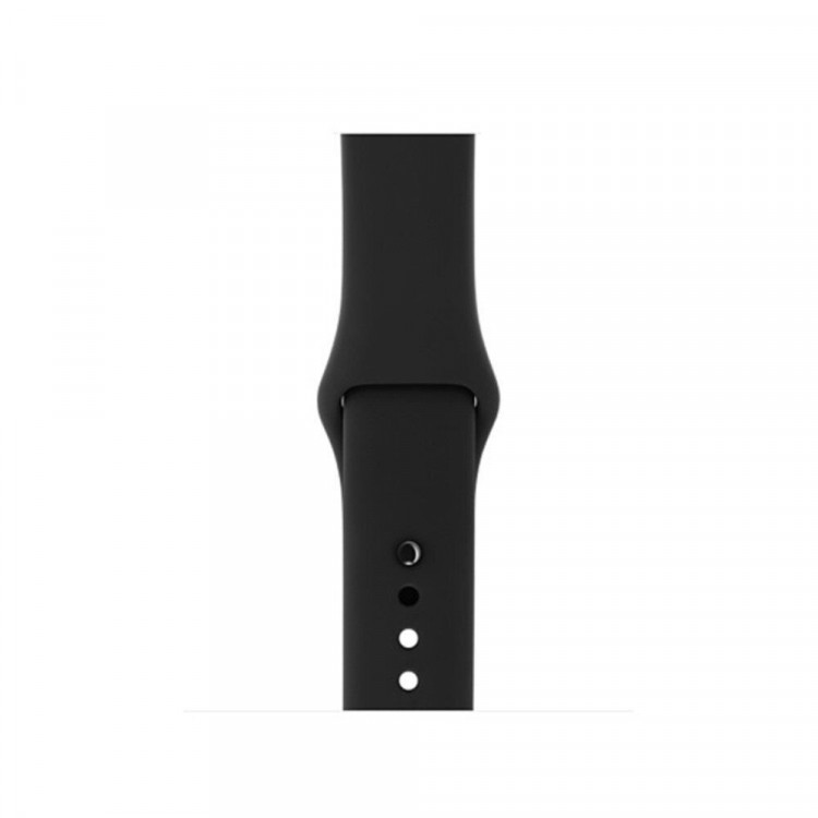Спортивный ремешок для Apple Watch 38 и 40мм (черный)