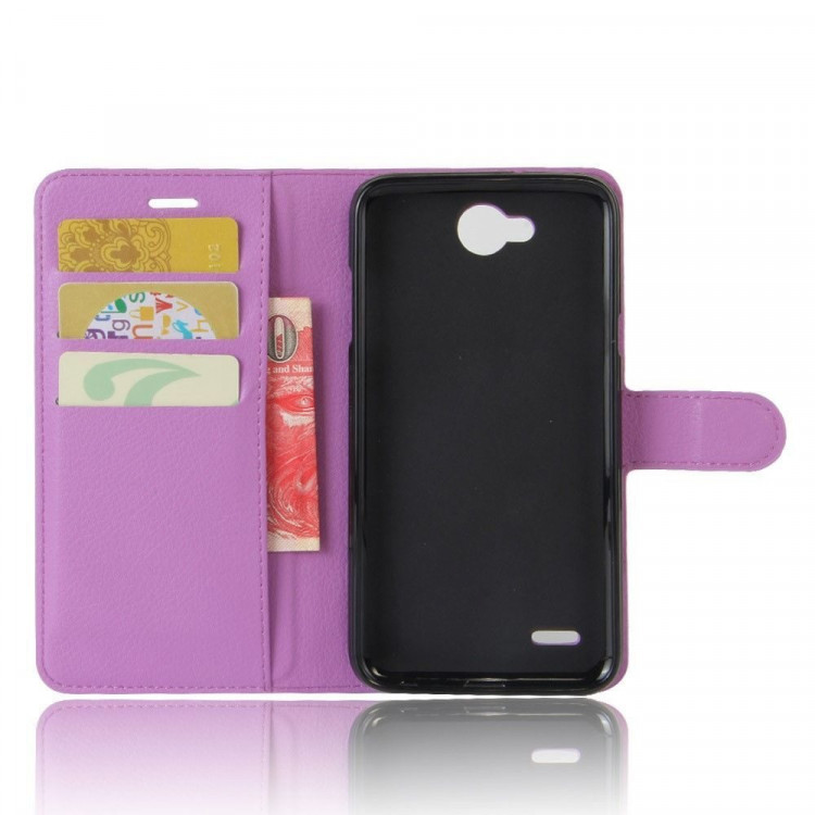 Чехол с визитницей для LG X Power 2 M320  (фиолетовый)