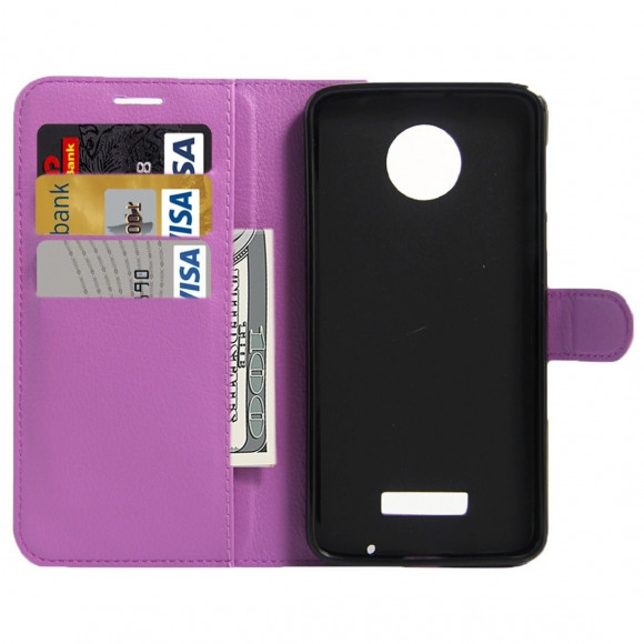 Чехол с визитницей для Motorola Moto Z Force (фиолетовый) Чехол с визитницей для Motorola Moto Z Force (фиолетовый)