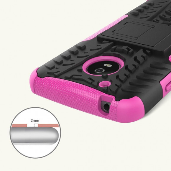 Чехол Hybrid Armor для Motorola Moto G5 (черный + розовый) Чехол Hybrid Armor для Motorola Moto G5 (черный + розовый)