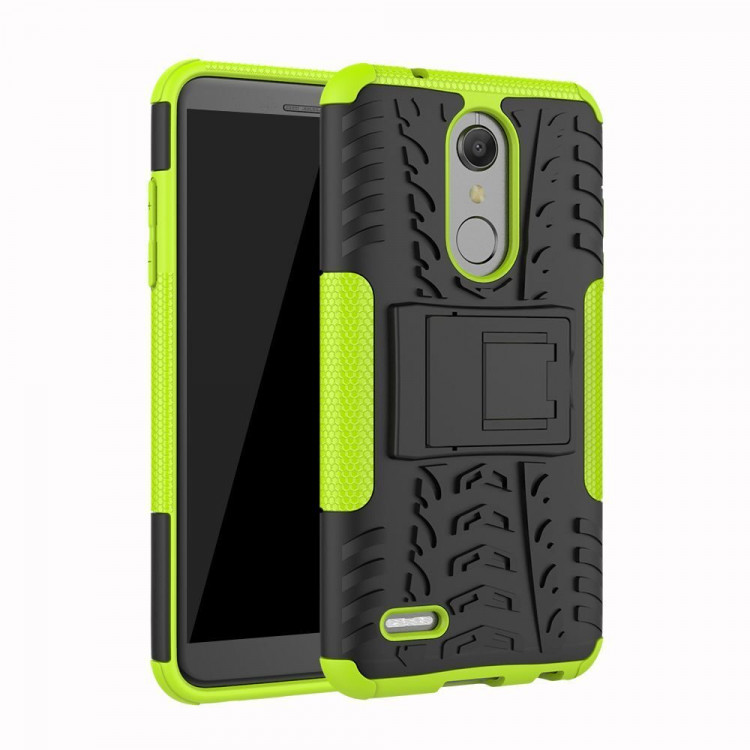 Чехол Hybrid Armor для LG K10 (2018) / LG K30 (черный + зеленый)