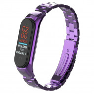 Стальной браслет для Xiaomi Mi Band 4 (фиолетовый) Стальной браслет для Xiaomi Mi Band 4 (фиолетовый)