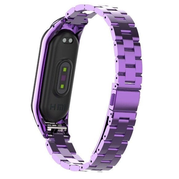 Стальной браслет для Xiaomi Mi Band 4 (фиолетовый) Стальной браслет для Xiaomi Mi Band 4 (фиолетовый)