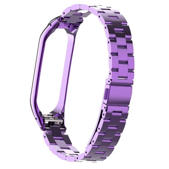 Стальной браслет для Xiaomi Mi Band 4 (фиолетовый) Стальной браслет для Xiaomi Mi Band 4 (фиолетовый)