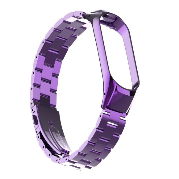 Стальной браслет для Xiaomi Mi Band 4 (фиолетовый) Стальной браслет для Xiaomi Mi Band 4 (фиолетовый)