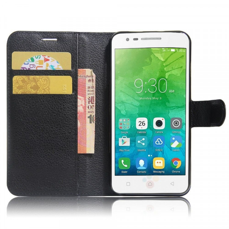 Чехол с визитницей для Lenovo Vibe C2 Power (черный)