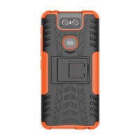 Чехол Hybrid Armor для Asus Zenfone 6 ZS630KL (черный + оранжевый)
