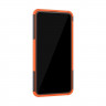 Чехол Hybrid Armor для Asus Zenfone 6 ZS630KL (черный + оранжевый)