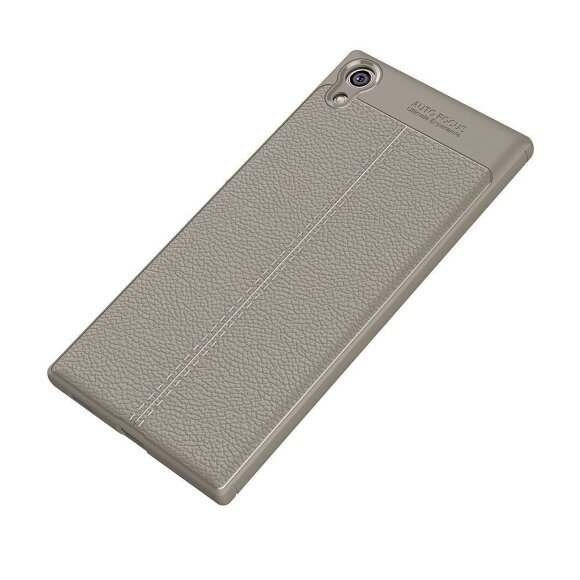 Чехол-накладка Litchi Grain для Sony Xperia XA1 Ultra (серый) Чехол-накладка Litchi Grain для Sony Xperia XA1 Ultra (серый)