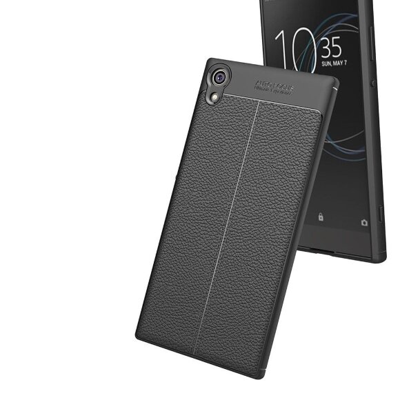 Чехол-накладка Litchi Grain для Sony Xperia XA1 Ultra (серый) Чехол-накладка Litchi Grain для Sony Xperia XA1 Ultra (серый)