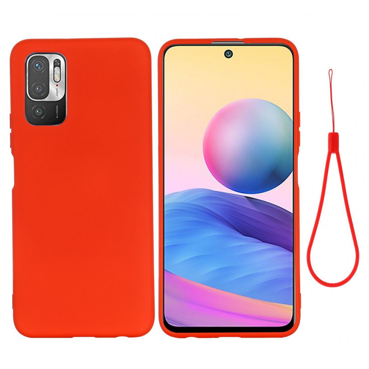 Силиконовый чехол Mobile Shell для Poco M3 Pro, Xiaomi Redmi Note 10 5G (красный)