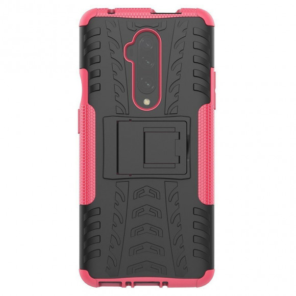 Чехол Hybrid Armor для OnePlus 7T Pro (черный + розовый) Чехол Hybrid Armor для OnePlus 7T Pro (черный + розовый)