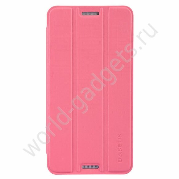Тонкий горизонтальный чехол для HTC One MAX (розовый)