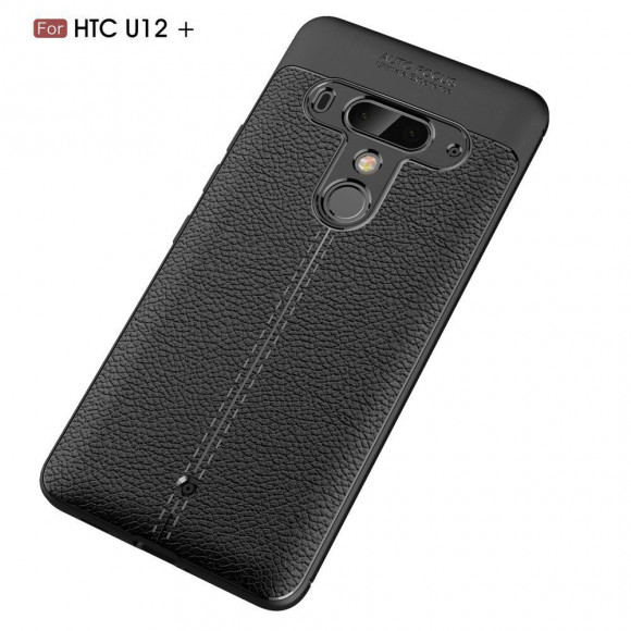 Чехол-накладка Litchi Grain для HTC U12+ (черный) Чехол-накладка Litchi Grain для HTC U12+ (черный)