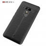 Чехол-накладка Litchi Grain для HTC U12+ (черный)