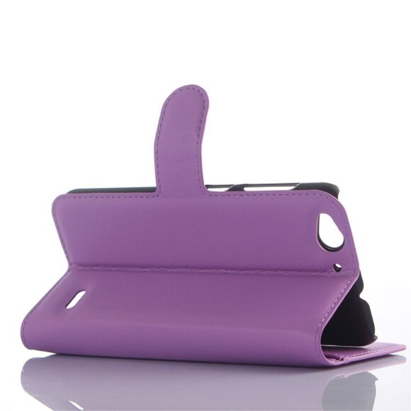 Чехол с визитницей для ZTE Blade S6 (фиолетовый)