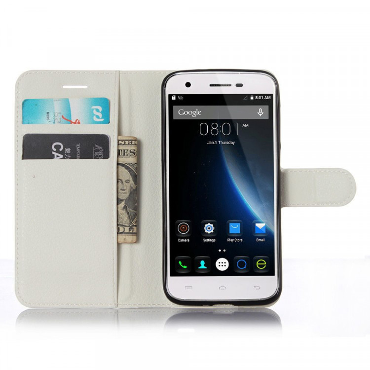 Чехол с визитницей для DOOGEE F3 / F3 Pro (белый)
