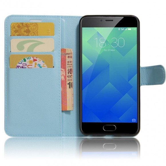 Чехол с визитницей для Meizu MX4 Pro (голубой)