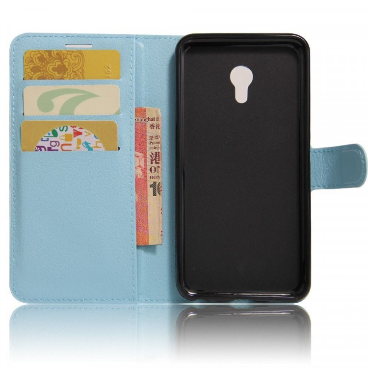 Чехол с визитницей для Meizu MX4 Pro (голубой)
