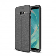 Чехол-накладка Litchi Grain для Samsung Galaxy J4+ (Plus) (черный) Чехол-накладка Litchi Grain для Samsung Galaxy J4+ (Plus) (черный)
